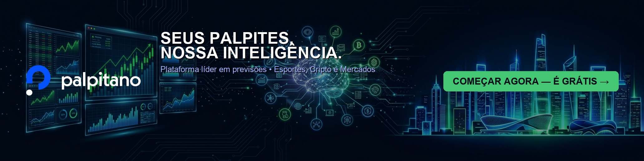 Palpitano — Esportes, Cripto e Mercados